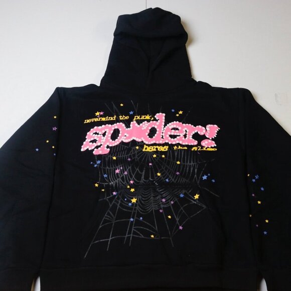 Spyder Other - Sp5der P*NK Hoodie Black Pullover Streetwear Mens Womens Unisex